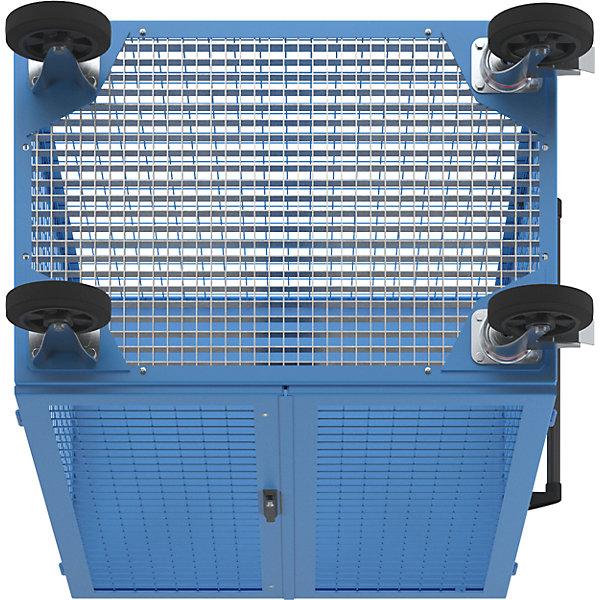 Actual product image eurokraft pro Gas cylinder mesh container, mobile, HxWxD 1800 x 1150 x 740 mm. (115 cm, 180 cm)