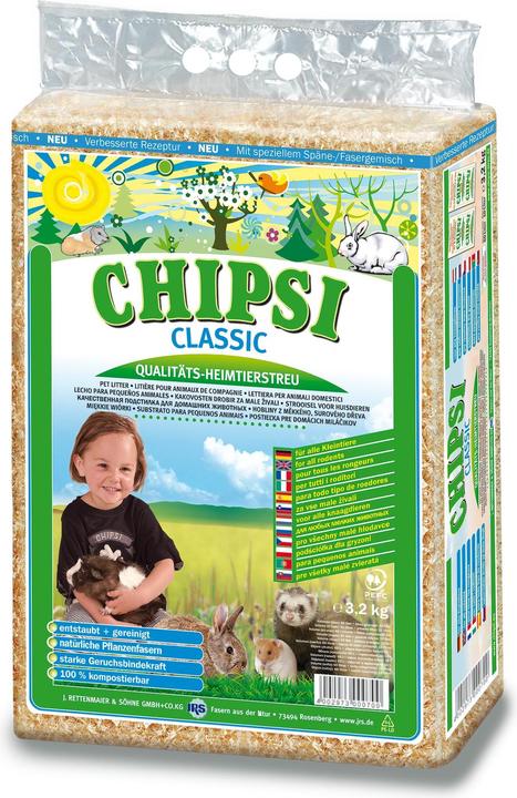 Immagine prodotto Chipsi Biancheria da letto classica, 3,2 kg (3.20 kg, Lettiera)
