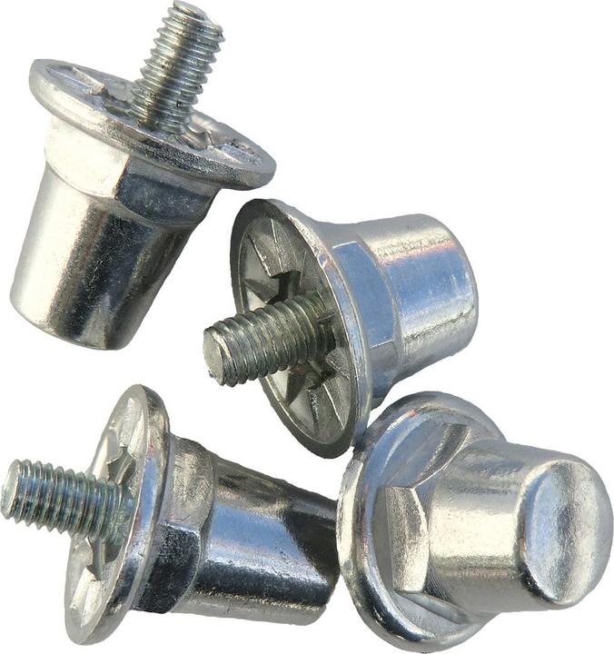 Sporti Zylindrische Alu-Krampen Blisterpackung mit 12 Alu-Krampen/16mm