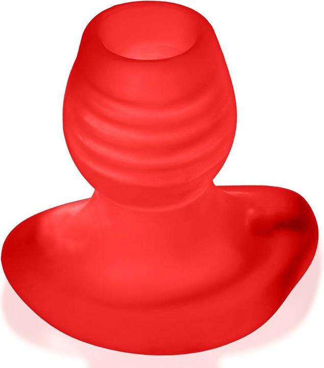Oxballs Glowhole-1 Hollow Buttplug with Led Insert Red Morph Small