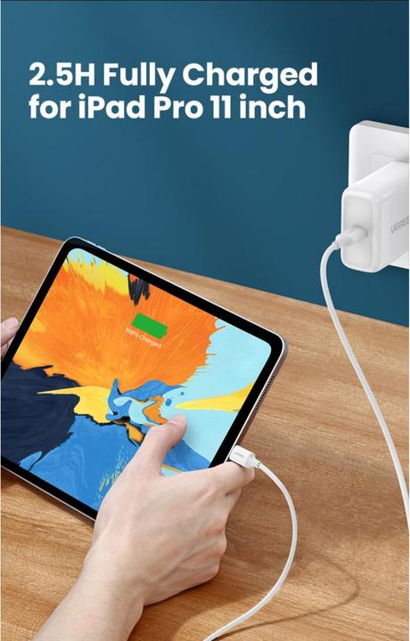 Image du produit Ugreen USB-C Power Delivery QC 3.0 20V 3A 60W (1 m, USB 2.0)