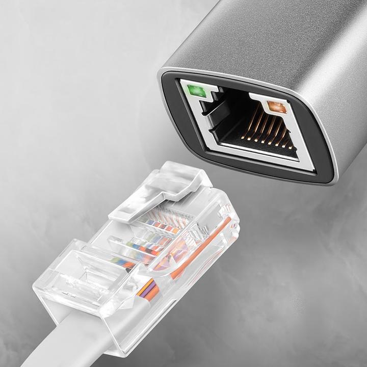 Productafbeelding Axagon ADE-TXCA, USB-C + USB-A 3.2 Gen 1 - Gigabit Ethernet s????ov?? karta, Asix AX88179, automatisch (USB-C, USB, RJ45/LAN (1x))