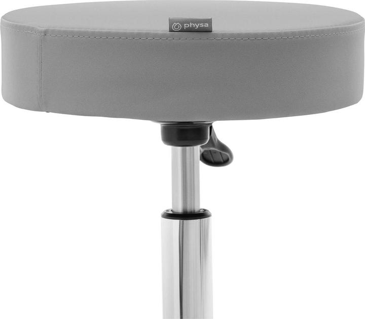 Produktbild Physa Rollhocker höhenverstellbar WORCESTER DARK GRAY Kosmetikhocker 150 kg