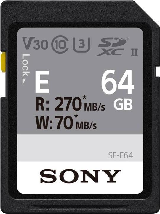 Produktbild Sony SF-E series (64 GB, SDXC, U3, UHS-II)