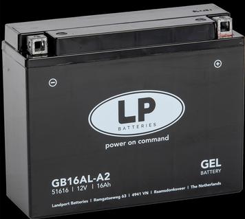Produktbild Landport Motorradbatterie Gel GB16AL-A2 12V 16Ah (12 V, 16 Ah)