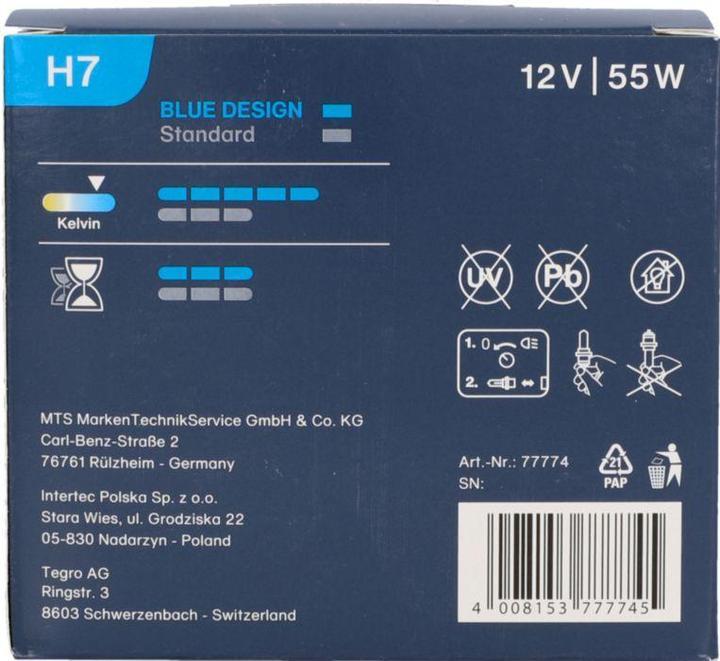 Immagine prodotto Cartrend Xenon Blue Design (H7)