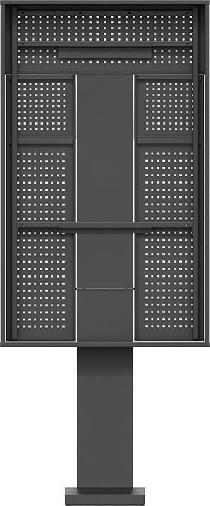 Image du produit Hagor ScreenOut OH 75 Portrait Stand System for Samsung OH75 Series Installation in Portrait Format o