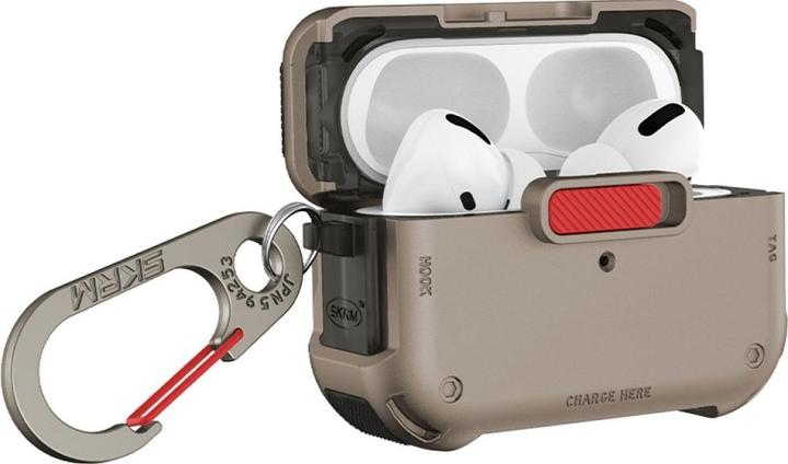 Actual product image Skinarma Case Mecha for AirPods Pro 2 champagne