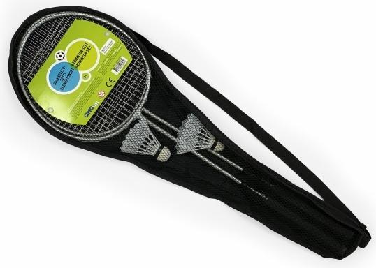 Spring Summer Frühling-Sommer-Badmintonset mit 2 Schlägern, 2 Bällen