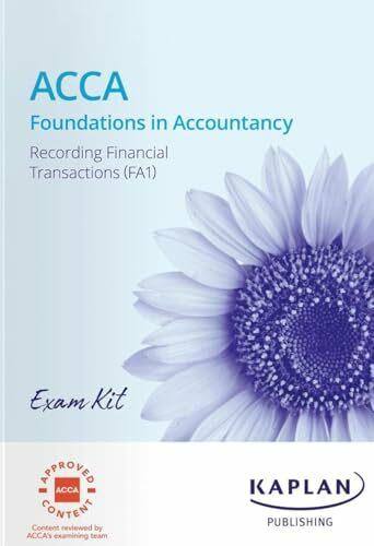 Produktbild Fa1 Recording Financial Transaction - Exam Kit (Englisch, Kaplan, 2024)