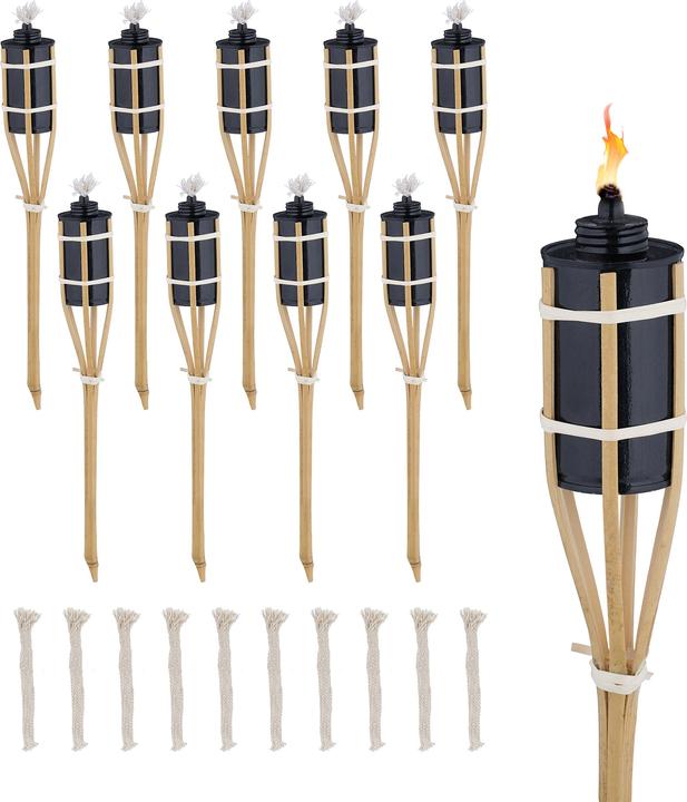 Actual product image Relaxdays 10x Garden Torch