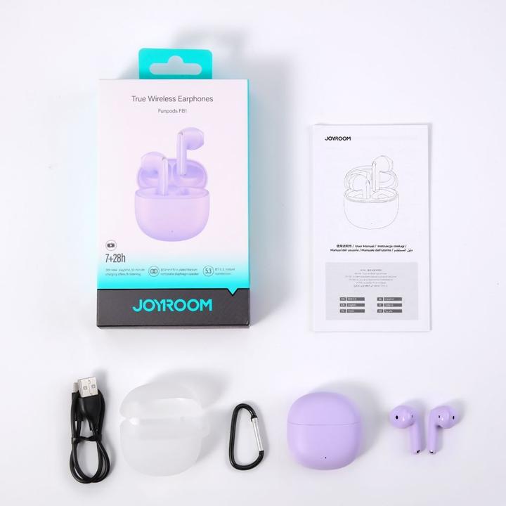 Produktbild Joyroom Funpods JR-FB1 (keine Geräuschunterdrückung, 7 h, Kabellos)