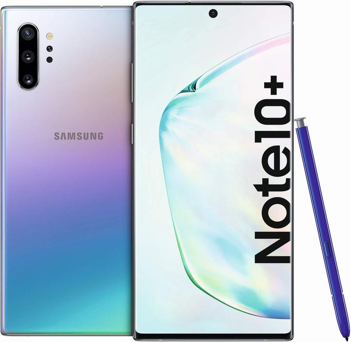 Image du produit Samsung Galaxy Note10+ EU (256 Go, Aura Glow, 6.80", Double SIM hybride, 12 Mpx, 4G)