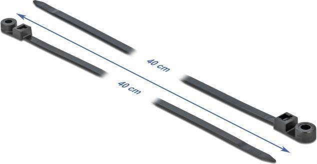 Produktbild Delock Cable Tie with Fastening Eyelet (Kunststoffkabelbinder, 400 mm, 10 Stk.)