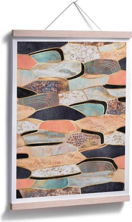 Actual product image Trenddeko Golden stones (80 x 100 cm)