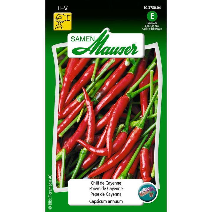 Actual product image Samen Mauser Pepperoni Chili de Cayenne (Vegetable seeds)