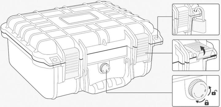 Actual product image Toolcraft IP67 TO-7746834 Outdoor case (L x W x H) 560 x 430 x 215mm