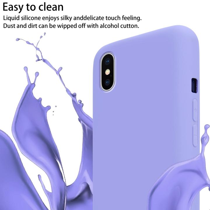 Actual product image Cadorabo TPU Cover Mobile Phone Chain Liquid (Apple iPhone X)