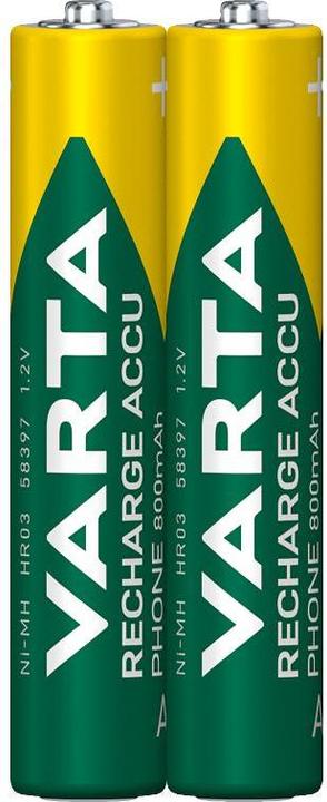 Productafbeelding Varta Accu Telefoon Opladen (2 Pcs., AAA, 800 mAh)