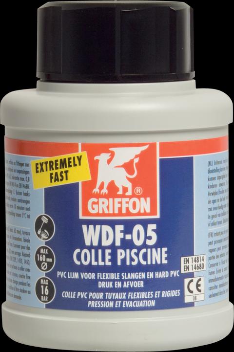 Image du produit Griffon Colle piscine bleue WDF-05 250ml pour PVC (250 ml)