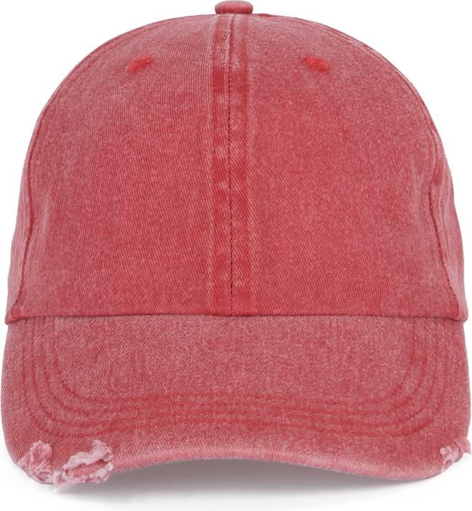 K-up Vintage Baseballcap mit angeblichem Riss-Effekt (One Size)