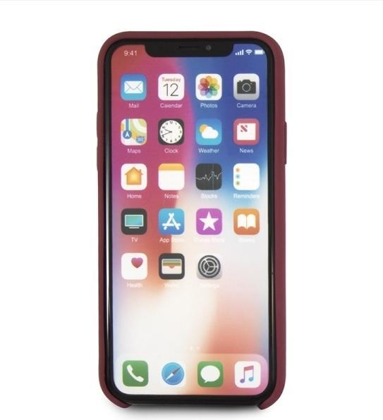 Produktbild Mercedes MEHCPXSILRE iPhone X/ Xs hard case czerwony/red (Apple iPhone X)
