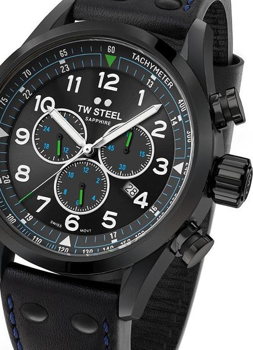 Actual product image TW 1000 Steel SVS306 Horloge, FIA Special edition Petter Solberg, 48mm Volante Swiss Movement, Chrono, zwart (Chronograph)