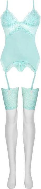 Actual product image LivCo Corsetti Fashion Persinne corset & thong with stockings (L, XL)