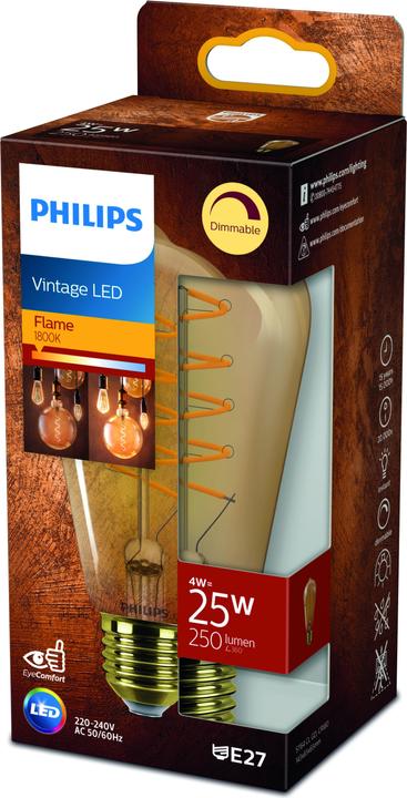Actual product image Philips LED EyeComfort (E27, 4 W, 250 lm, 1 x, F)