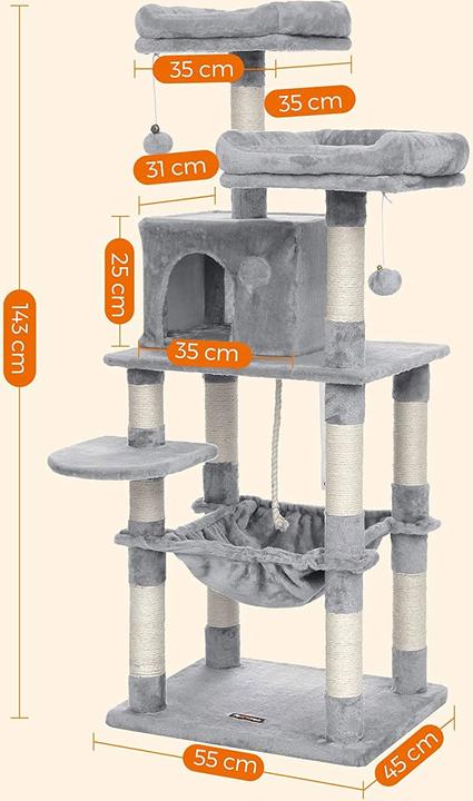 Actual product image Feandrea Kitty (143 cm, Grey)