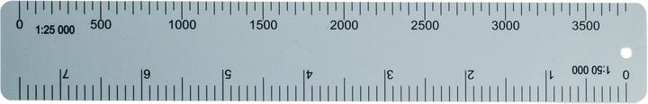 Sieco Karten-Massstab Aluminium (150 mm)