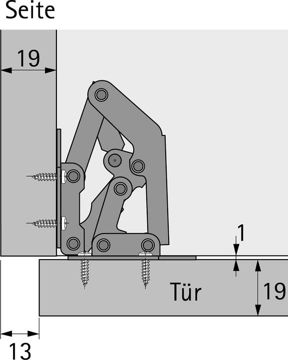 Produktbild Hettich Aufschraubscharnier