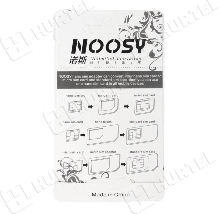 Produktbild Noosy Adapter Nano Micro SIM 3 in1 Set + Key