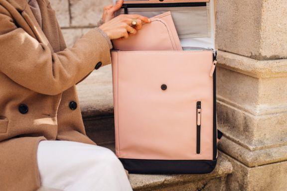 Image du produit Beaba Sac à dos à langer Oslo - vieux rose