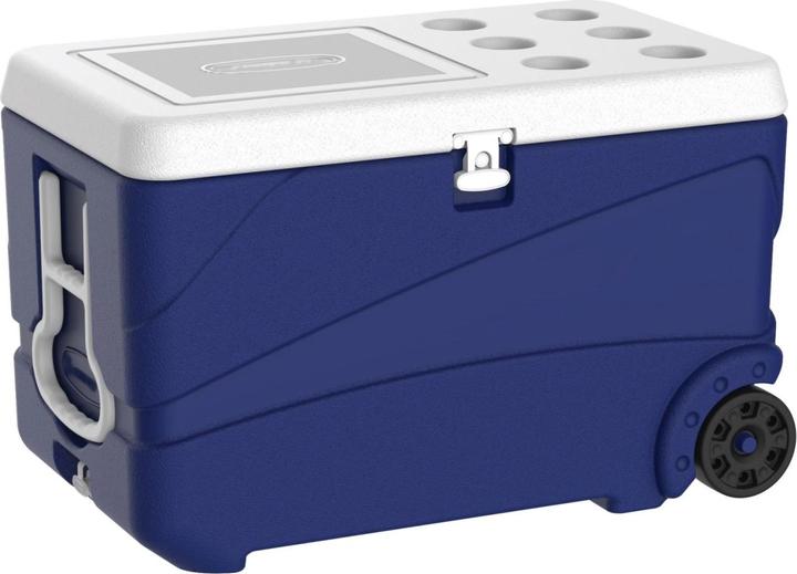 Image du produit Linum Box de transport isolé bleu 80lt avec roulettes et couvercle (80 l)