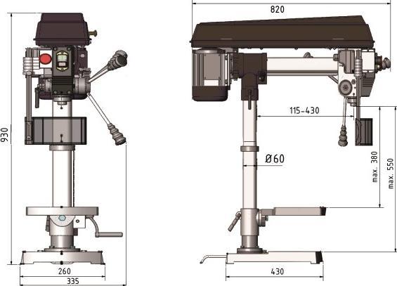 Produktbild Stürmer - Optimum Radialbohrmaschine OPTIdrill RB 6T