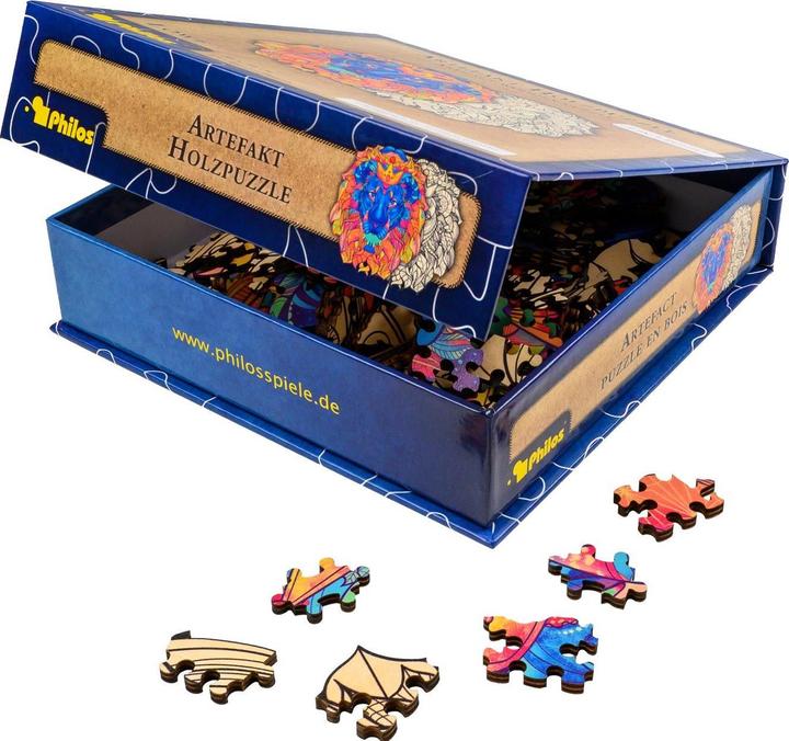 Actual product image Philos Artefact Wooden Puzzle in Lion (177 pieces)