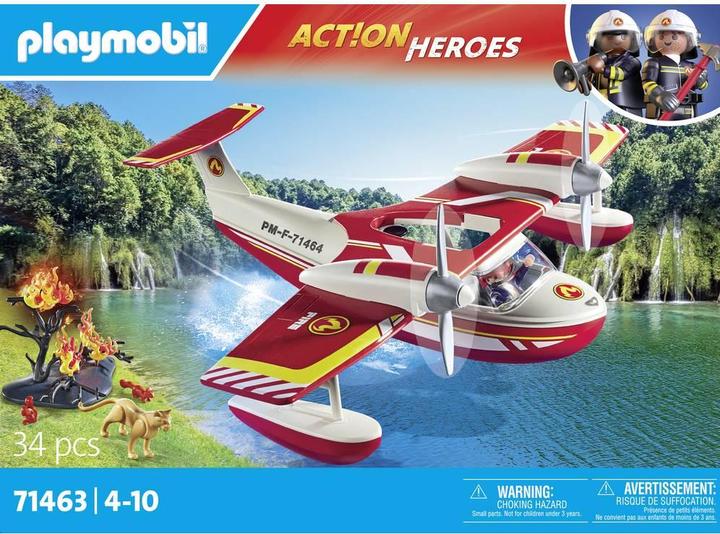 Actual product image Playmobil Fire-fighting aircraft with extinguishing function (71463)