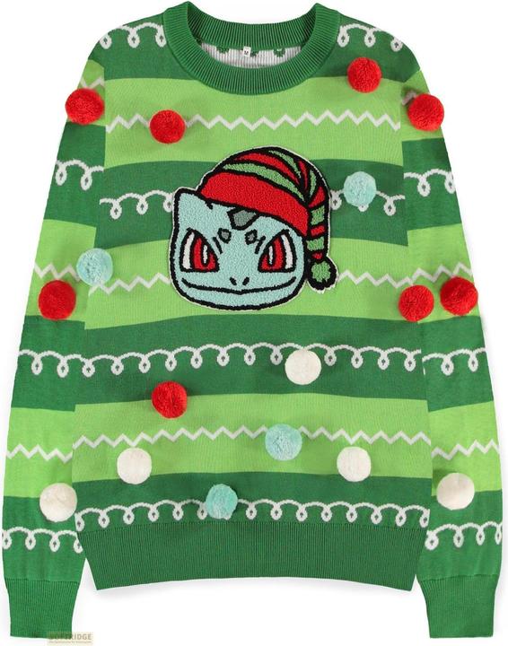 Difuzed POKEMON - Bulbizarre - Pull de Noël Ponpons (2XL) (XXL)