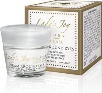 Produktbild Rose Creme um die Augen Zellerneuerung Reduziert Falten Erhöht die Hautdichte Verjüngt die Haut (Balsam, 15 ml, Tag + Nacht)