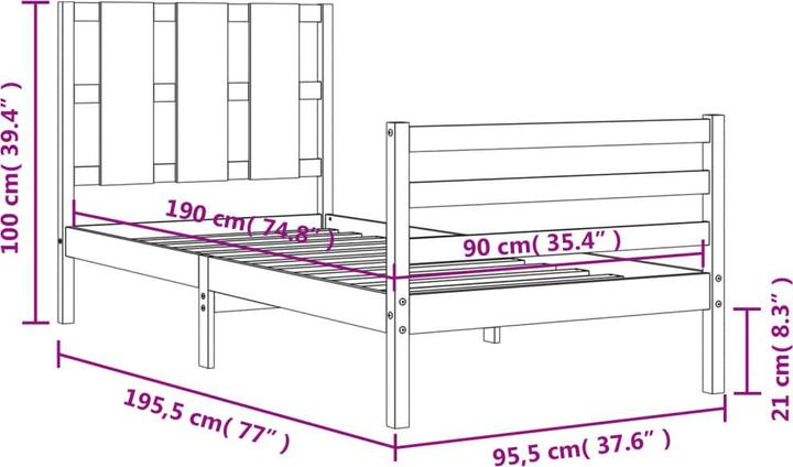 Actual product image VidaXL Ormerod (120 x 200 cm)