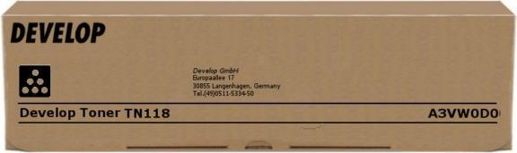 Actual product image Develop TN-118BK (FC)