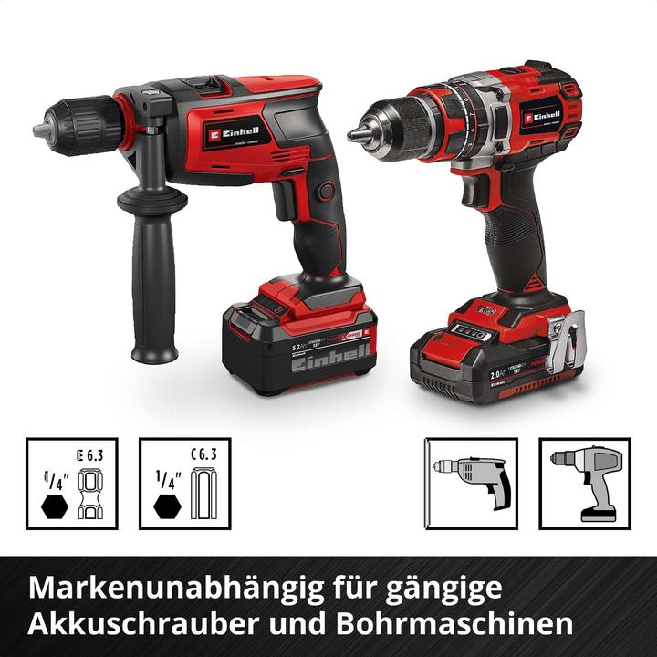 Actual product image Einhell 108723 Metal twist drill set 10 pieces 2 mm, 2.5 mm, 3 mm, 3.5 mm, 4 m (2 mm, 2.5 mm, 3 mm, 3.5 mm, 4 mm, 4.5 mm, 5 mm, 5.5 mm, 6 mm, 6.5 mm)