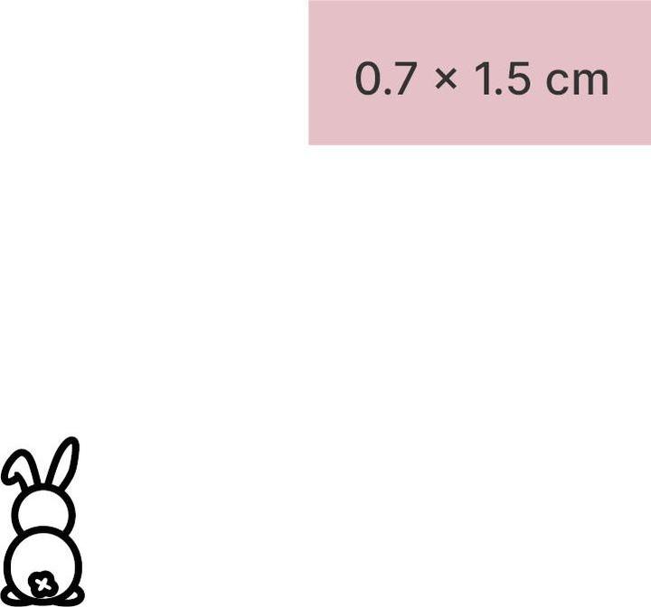 Produktbild minink Temporäres Tattoo – Hasenrücken