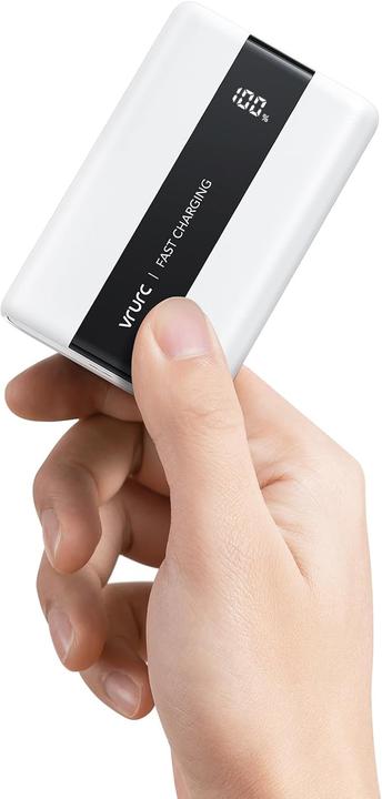 Immagine prodotto Vrurc Kleine Powerbank für schnelles Aufladen (20000 mAh, 22.50 W)