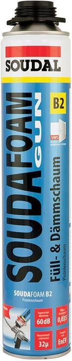 Soudal Jörg Northe GmbH Soudafoam Gun B2 Pistolenschaum Dose a 750ml (750 ml)