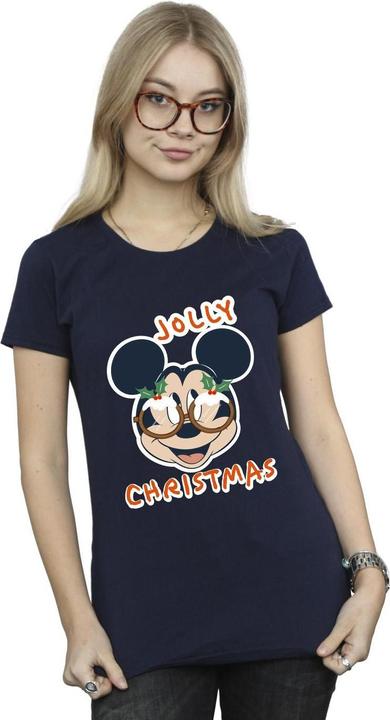Image du produit Disney - T-shirt MICKEY MOUSE JOLLY CHRISTMAS GLASSES - Femme (M)