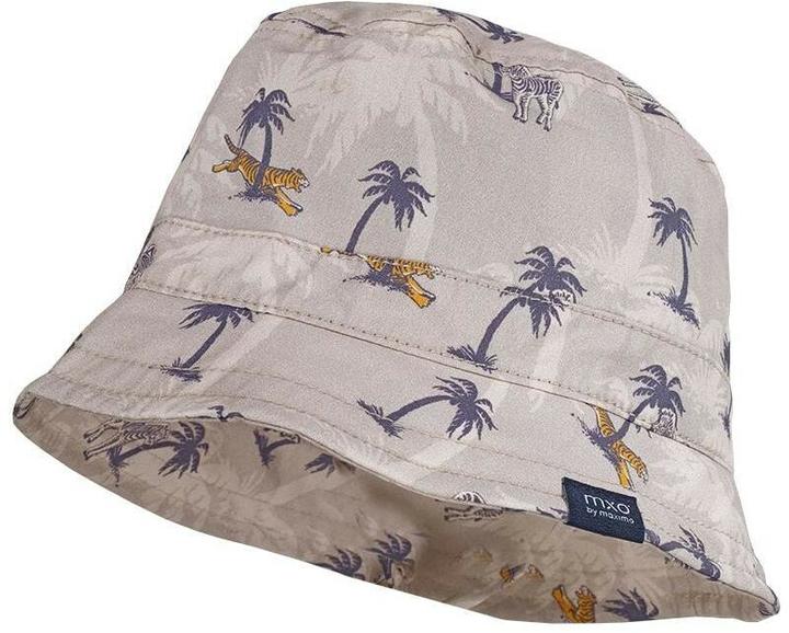Actual product image Maximo Sun hat silver grey Africa animals size 49 (49)