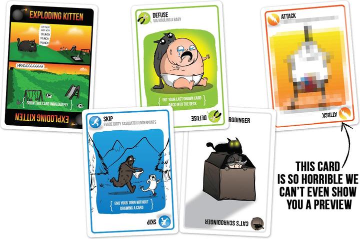 Actual product image Asmodée Exploding Kittens NSFW Edition (German)