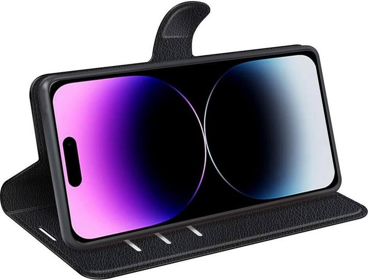Image du produit Cover-Discount iPhone 15 Pro - Étui en cuir noir (Apple iPhone 15 Pro)